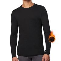 Polo Manga Larga Calentador Térmico Varón Micro Polar L