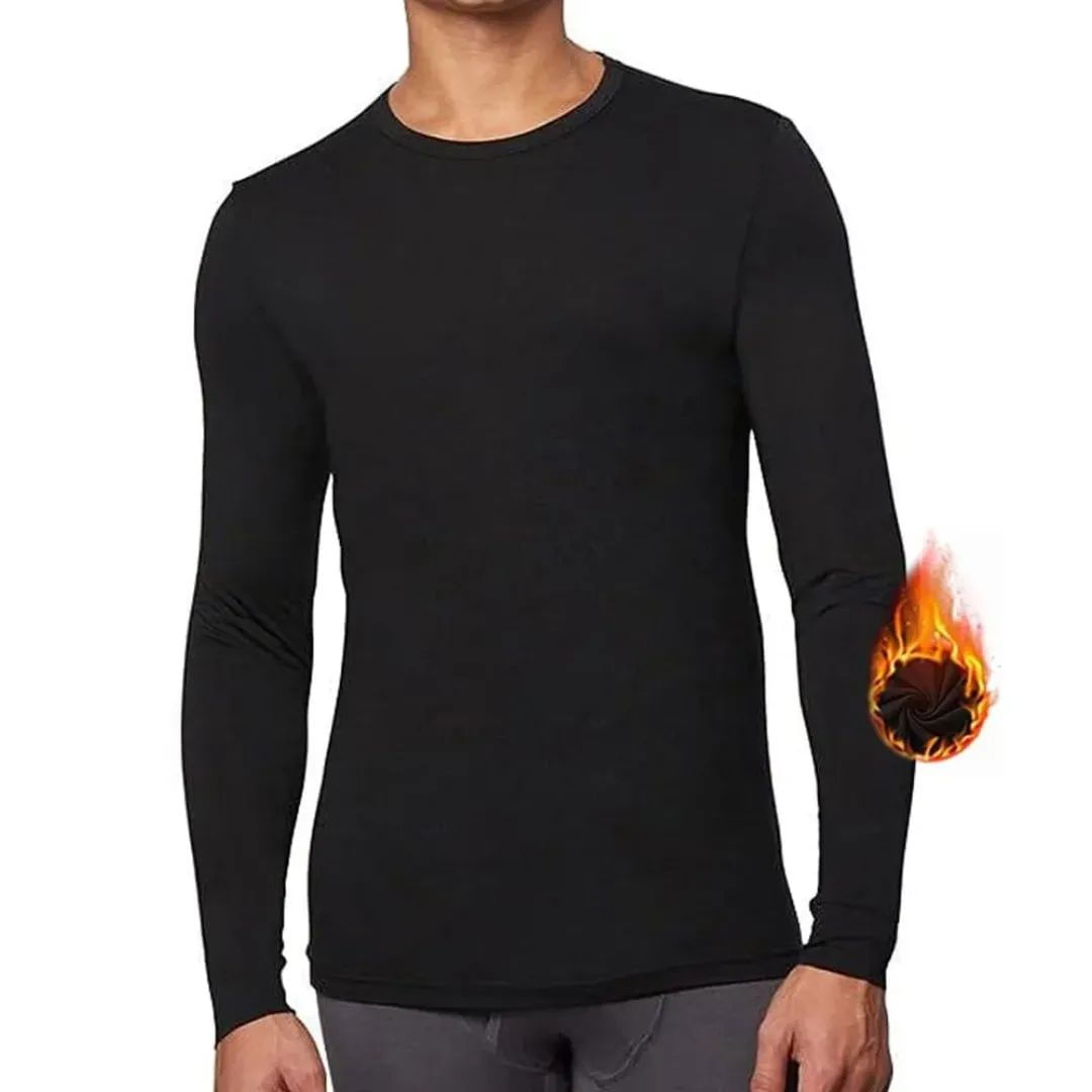 Polo Manga Larga Calentador Térmico Varón Micro Polar L
