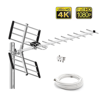 Antena Digital Tdt Exterior 20dbi Soporta 3 Televisores