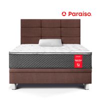 Dormitorio Boxet PARAISO Blocks Super Star 1.5 Plazas Chocolate