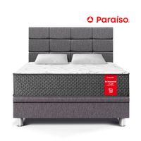 Dormitorio Boxet PARAISO Blocks Su Majestad 2 Plazas Gris