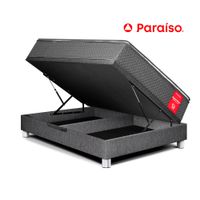 Cama Boxet PARAISO Super Star 2 Plazas Gris