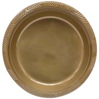 Plato descartable N°7 dorado OLEGO x12un