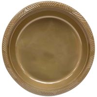 Plato descartable N°9 dorado OLEGO x12un