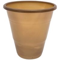 Vaso descartable 7oz dorado OLEGO x12un