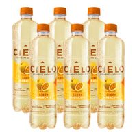 Pack Agua con Gas CIELO Sabor a Maracuyá Botella 600ml x 6un