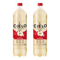 Pack Agua con Gas CIELO Sabor a a Manzana Botella 1.72L x 2un
