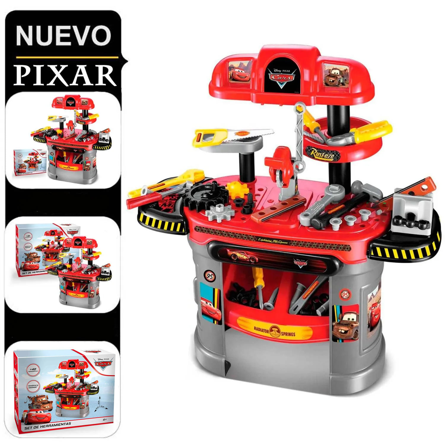 Set Taller Mecánico y Herramientas de Cars Modelo 008-912