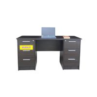 Escritorio Gerencial Doble Cajonera Wengue Modelo ALTI