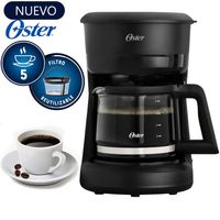 Cafetera Oster de Filtro reutilizable de 5tz BVSTDCS51B Negra