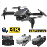 DRONE E88 PRO HD 4K dual camera plegable con soporte para celular
