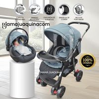 Coche Cuna Travel System «SWEET GARDIAN» con Porta bebé Celeste