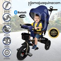 Triciclo Guiador 3 en 1 «FORT PREMIUM» USB Azul