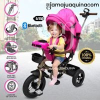 Triciclo Guiador 3 en 1 «FORT PREMIUM» USB Rosa