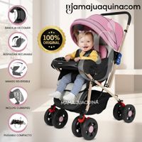 Coche Cuna Baby Happy «VINTAGE CRAFT» Rosa