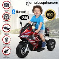 Trimoto a Batería para Niños «TRI DUKE» de Lujo Rojo