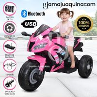 Trimoto a Batería para Niños «TRI NINJA » de Lujo Rosa