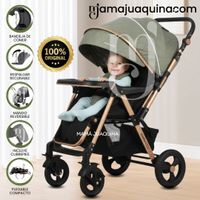 Coche Cuna Mango Reversible «LITTLE NANCY» con Bolso Verde