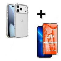 Case Transparente Compatible Para Iphone 17 Pro Max + Mica de Vidrio
