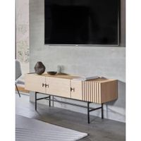 Mesa de TV Kayla con Canto Grueso Color Panela TU MESITA