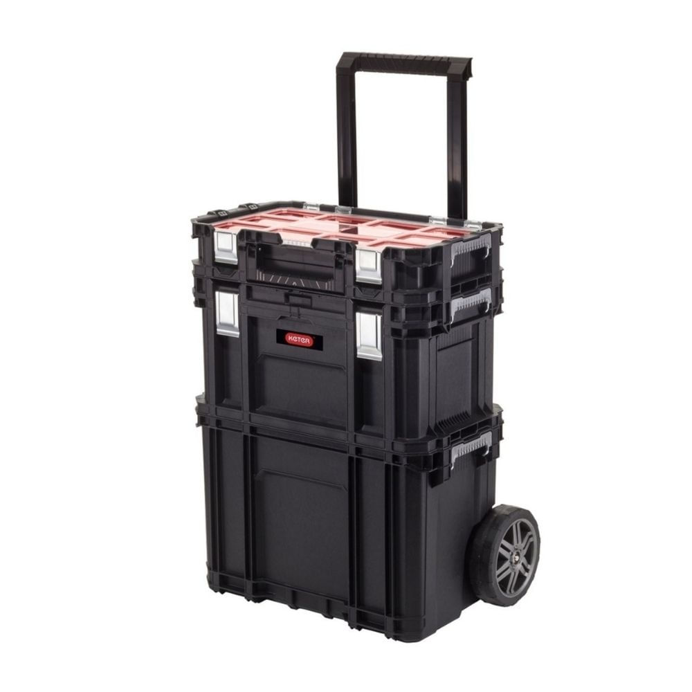 Torre Cajas de herramientas Connect&Roll 3 en 1 Negro Keter