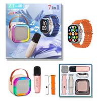 Smartwatch Con 4 Correas + Corneta K12 De Karaoke Pink