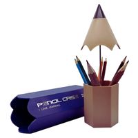 Organizador de Escritorio Modelo Lápiz Azul