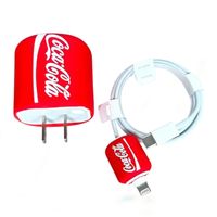 FUNDA DE ADAPTADOR COMPATIBLE PARA IPHONE 20W - COCA COLA