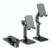 Soporte Celular Tablet Plegable Para Escritorio Negro