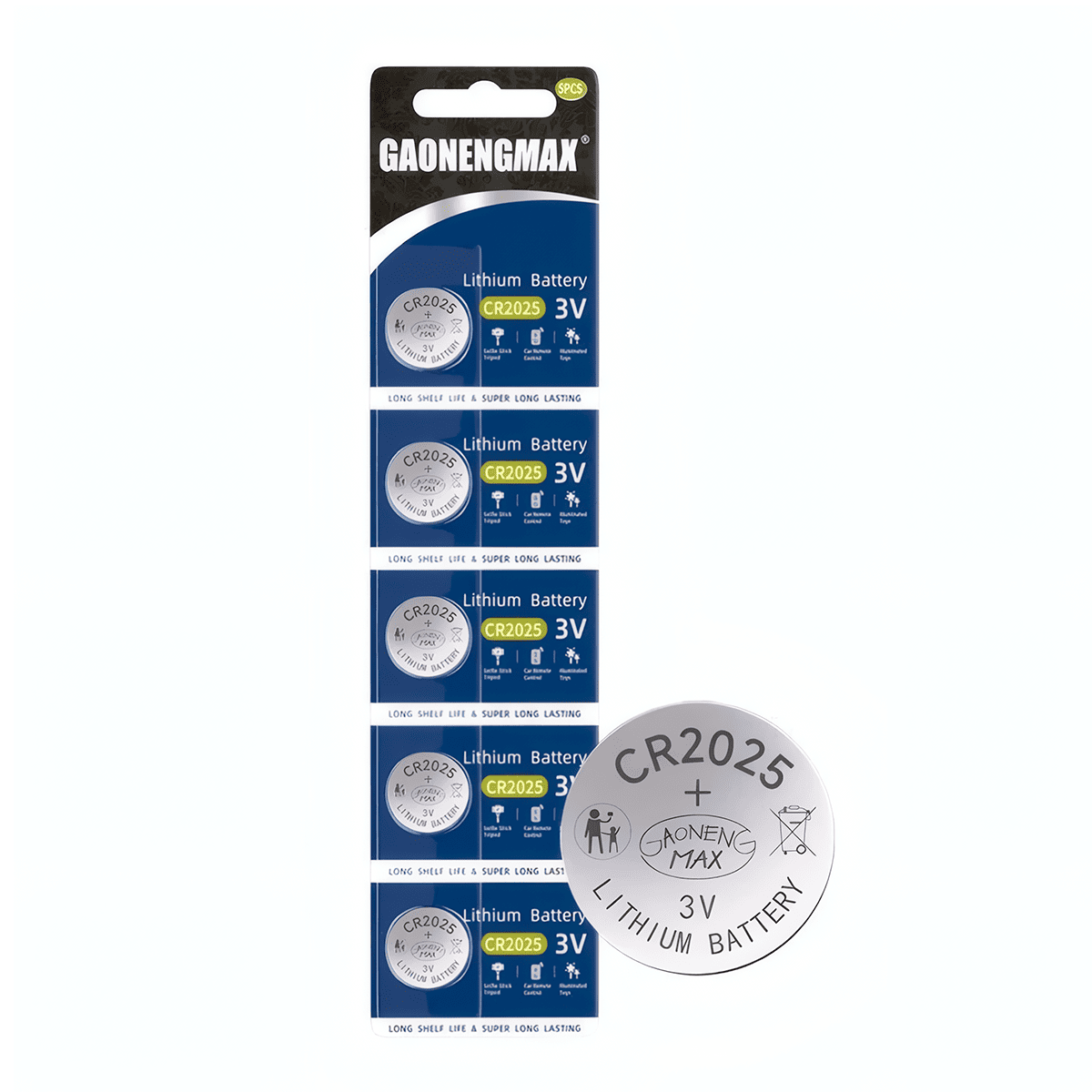 Pila Botón Cr2025 5v Pack X 5
