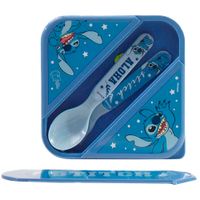 Táper Hermetico DISENY 850ml Con Cubiertos Stitch