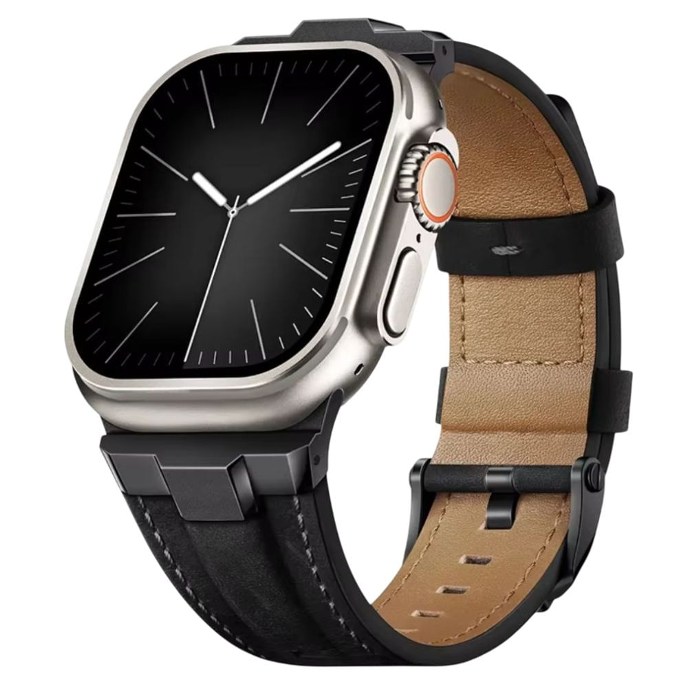 Correa De Cuero Suitisbest Para Apple Watch Ultra Black Black