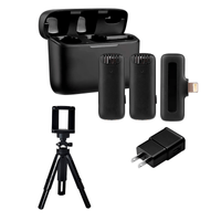 Micrófono Inalámbrico Lightning ULANZI J12 Mas + Trípode Y Cargador