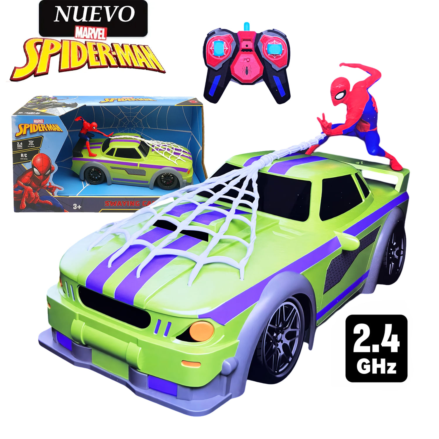 Juguete Carro de Spiderman con Función Balanceo MM5588-104-01