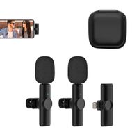 Micrófonos Inalámbricos Solaperos 2 en 1 K11 iPhone / iPad con estuche