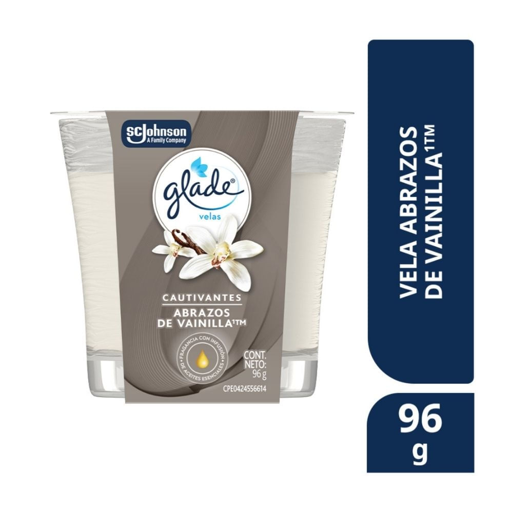 Ambientador Glade Vela Abrazos de Vainilla