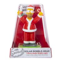 Adorno Navideño Bobble-Head con Panel Solar Homero Simpson