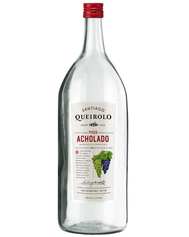 Pisco SANTIAGO QUEIROLO Acholado Botella 2L