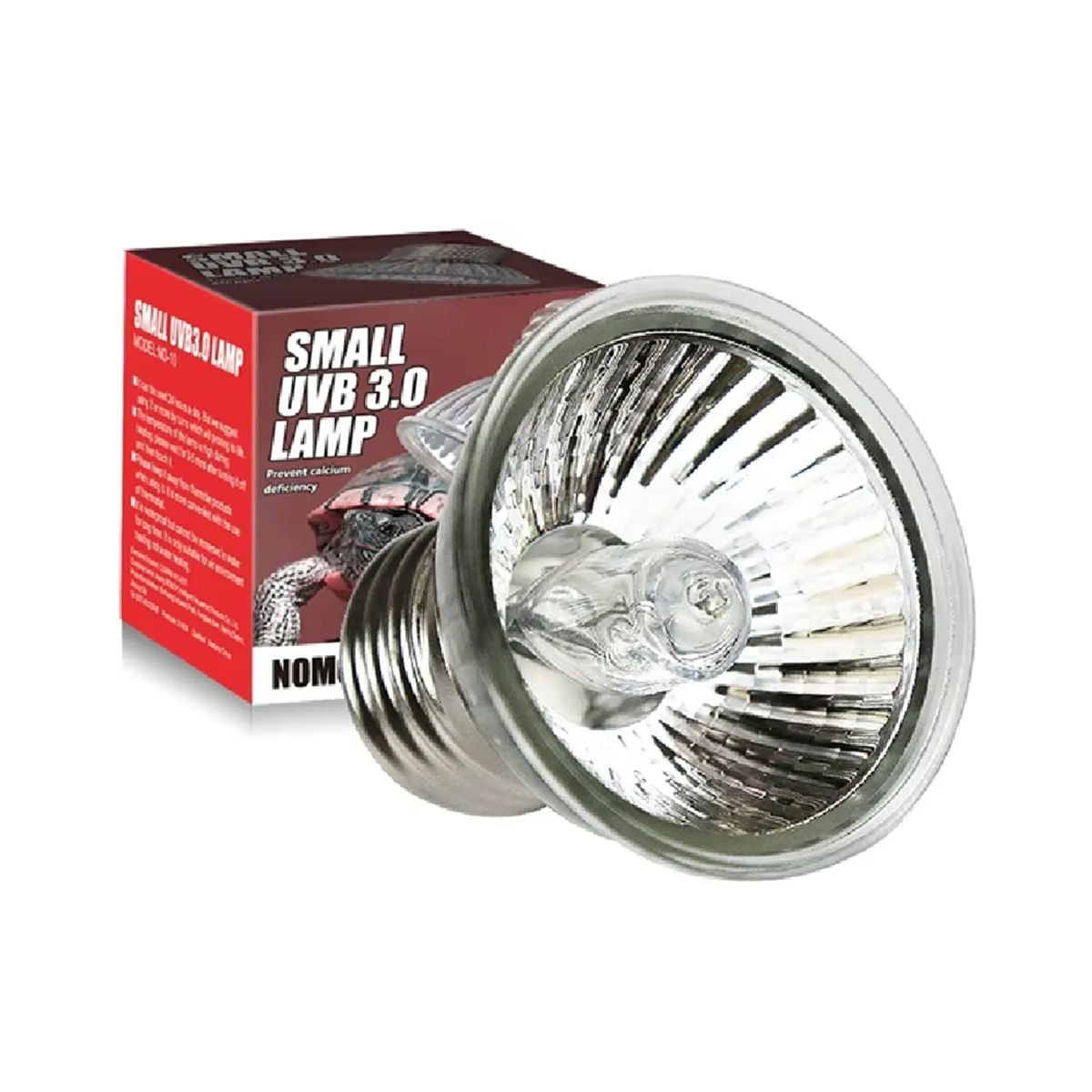 Foco pequeño de luz UVB para reptiles tropicales 50 watt