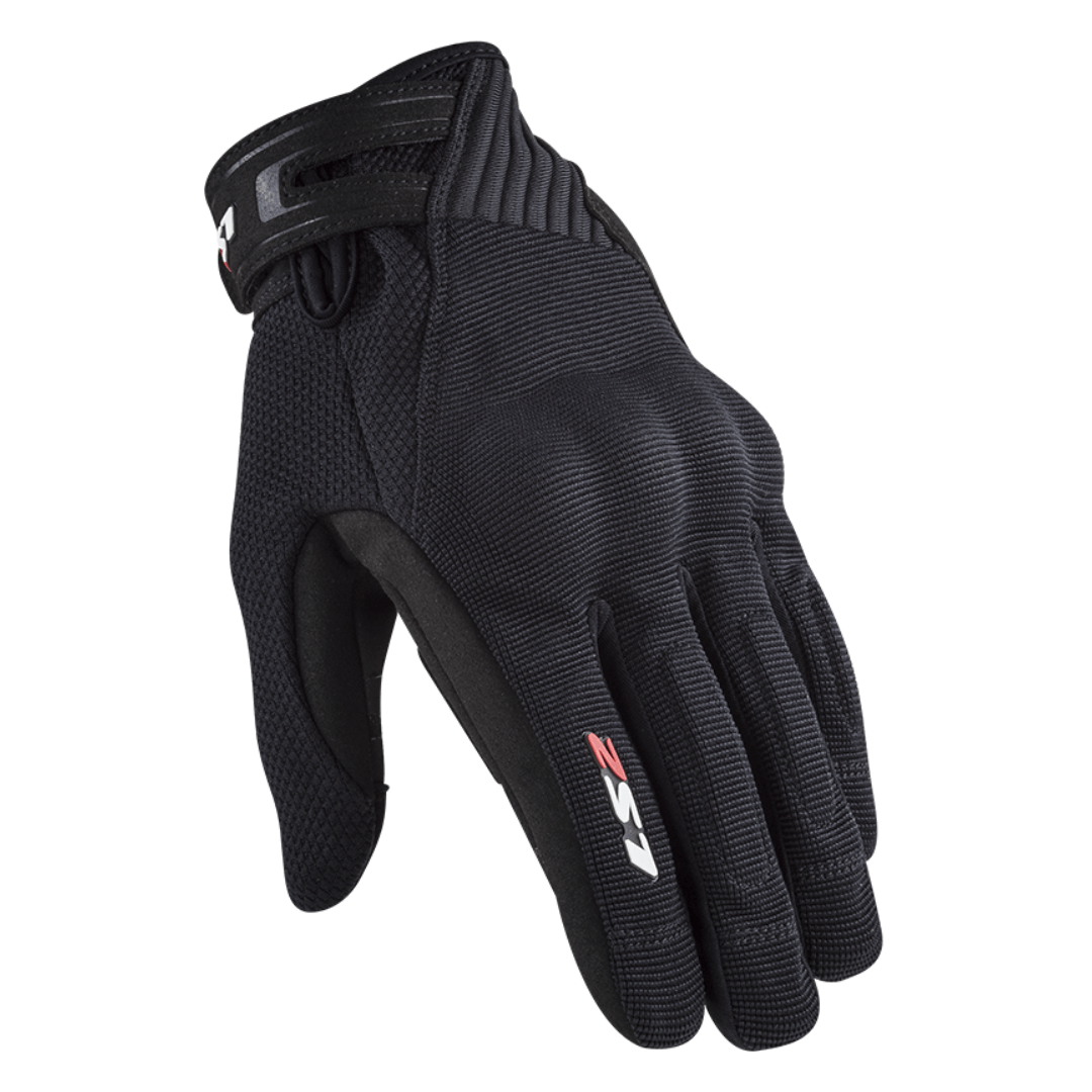 Guantes Dart 2 Táctil LS2 Antideslizantes Protección Motociclistas Talla M - Negro Hombre