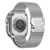 Correa de Acero Milanese Loop Malla Buckle Para Apple Watch 44/45/46/49mm Silver