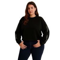 POLERA CORTA CALVIN KLEIN NEGRO TALLA XL