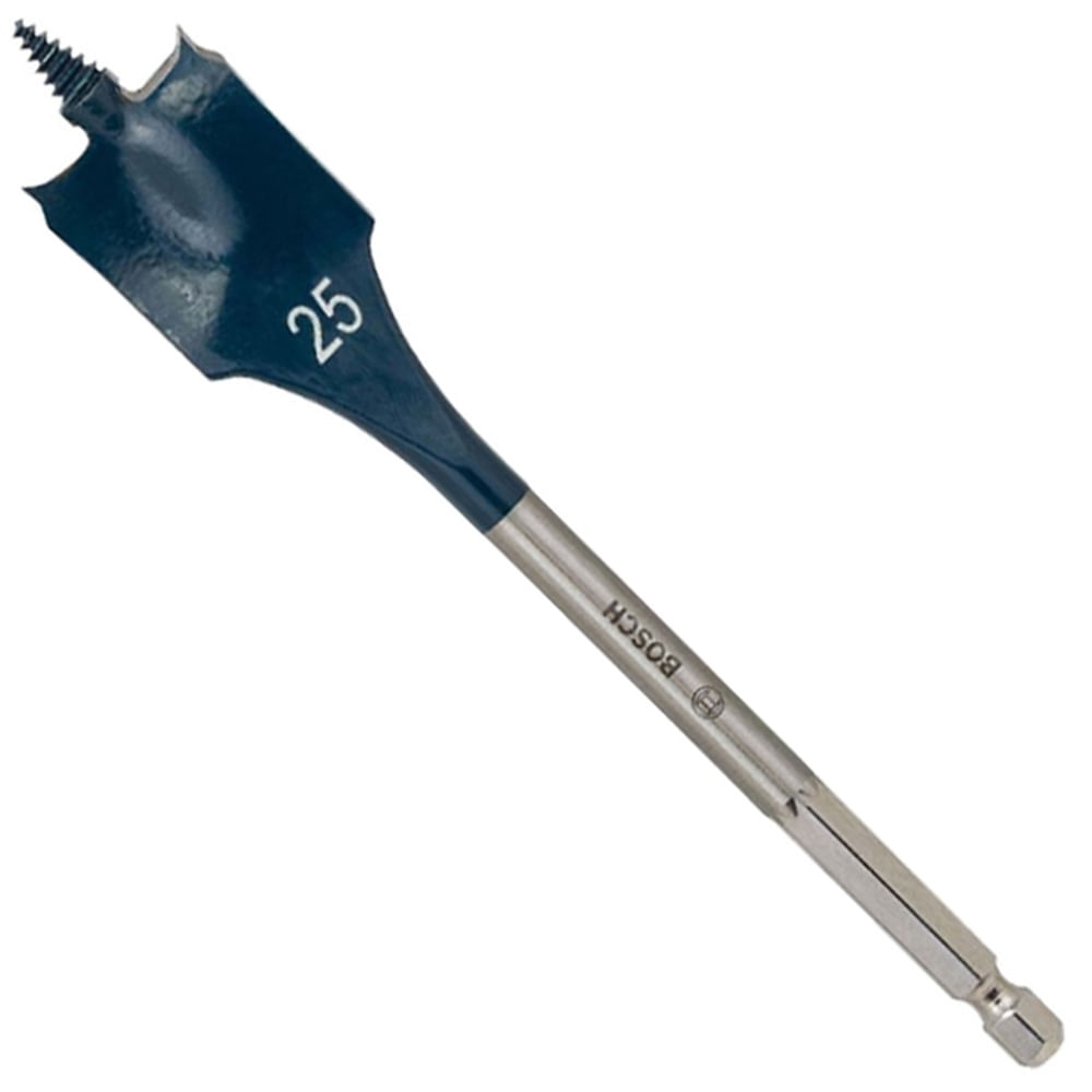 Broca de Paleta para Madera Bosch 1/4"" Hexagonal 25 × 152 mm