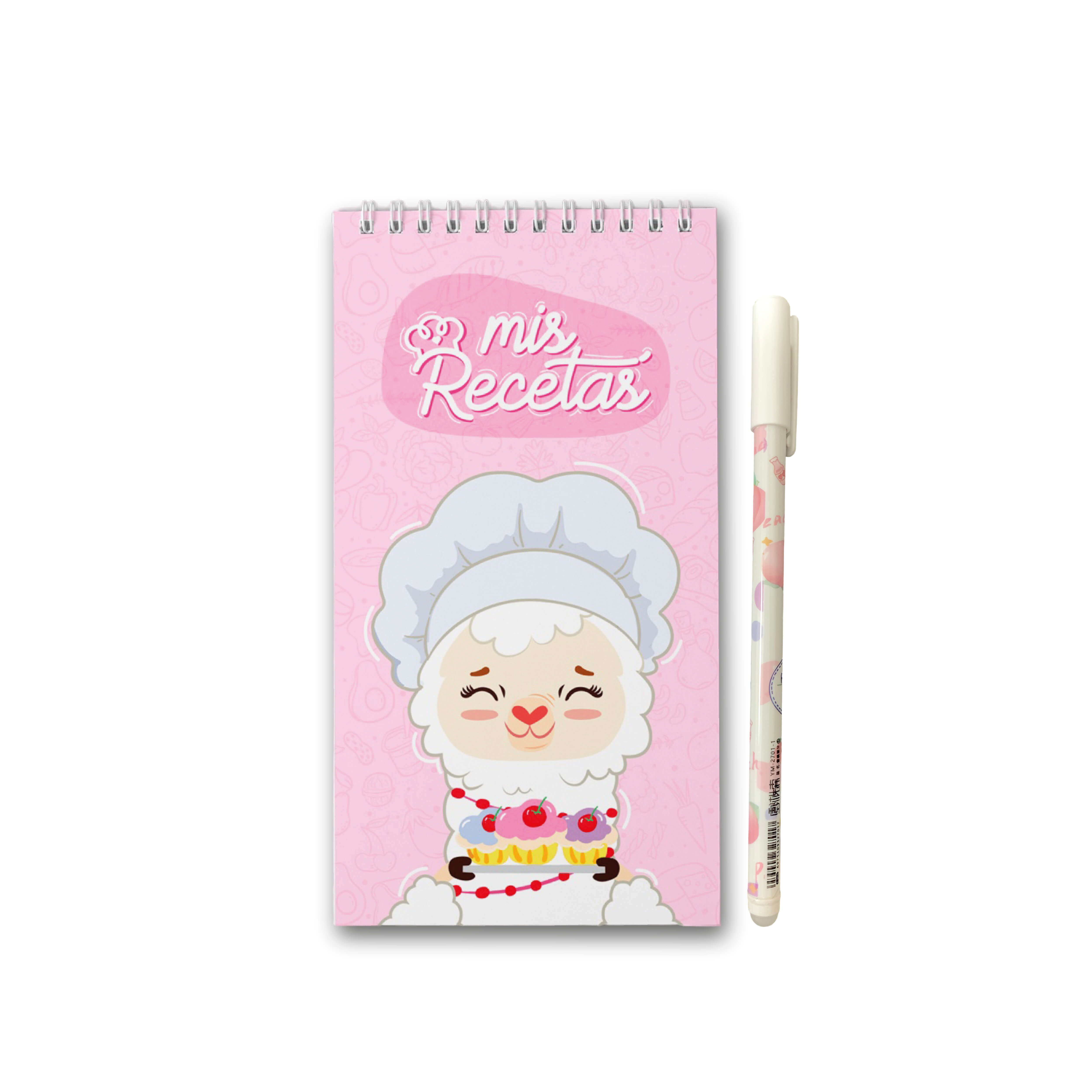 Set Ingenial Llamichef: Recetario + lapicero