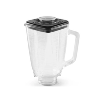 VASO DE VIDRIO EN CAJA 1.25L C/TAPA Y SOBRETAPA – BLSTAJ4954 011 - !OFERTON!