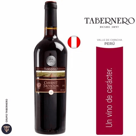 Vino TABERNERO Cabernet Sauvignon Botella 750Ml