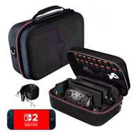 Maleta para Nintendo Switch 2 Grande Resistente Negro
