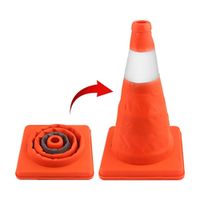 Cono de seguridad retráctil 30cm