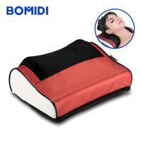 Almohada Masajeadora Multifuncional MP1 Bomidi| Negro Rojo