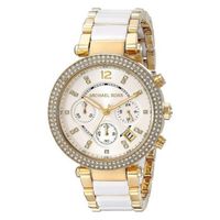 Reloj Michael Kors MK6119 Gold and White pada Dama Genuino